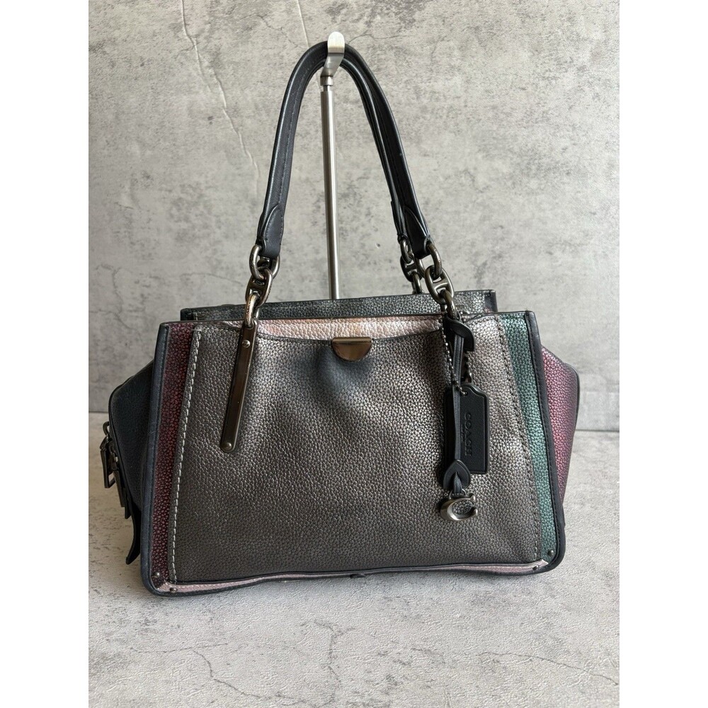 Coach Dreamer 27 Metallic ColorBlock Leather Bag/Satchel 38847 *no Step